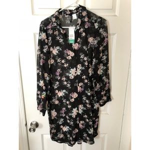 Sheer Floral H&M Tunic Top (12) *new with tags*